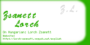 zsanett lorch business card